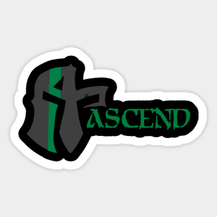 ASCEND Green Line Sticker